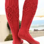 Celtic Cable Boot Socks Free Knitting Pattern