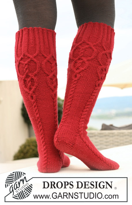 Celtic Cable Boot Socks Free Knitting Pattern