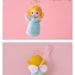 Christmas Angel Ornaments Free Knitting Pattern