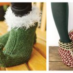 Elf Slippers Free Knitting Pattern