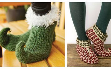 Elf Slippers Free Knitting Pattern