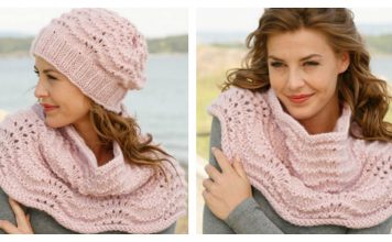 Feather and Fan Hat Free Knitting Pattern