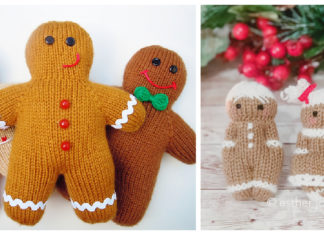 Gingerbread Man Free Knitting Pattern