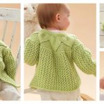 Leaf and Lace Baby Set Free Knitting Pattern