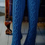 Long socks with cables Free Knitting Pattern