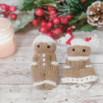 Mini Gingerbread Friends Free Knitting Pattern