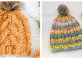 10+ Cable Hat Free Knitting Pattern