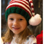 Santa’s Helper Stocking Hat Free Knitting Pattern