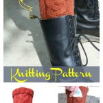 Subway Boot Socks With Pocket Knitting Pattern