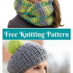 Winter Weather Hat and Cowl Set Free Knitting Pattern