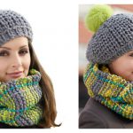Winter Weather Hat and Cowl Set Free Knitting Pattern