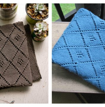 Chocolate Parfait Baby Blanket Free Knitting Pattern