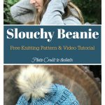 Copy.Cat C.C Easy Slouchy Beanie Hat Free Knitting Pattern