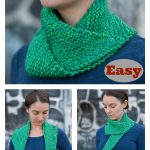 Easy Dissymmetry Cowl Free Knitting Pattern