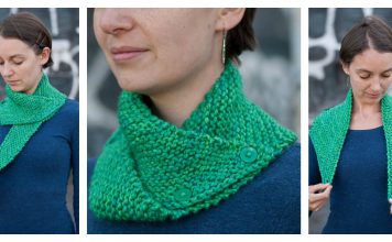 Easy Dissymmetry Cowl Free Knitting Pattern