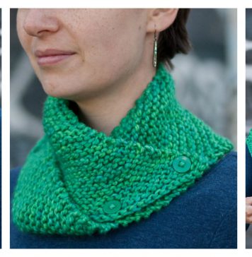 Easy Dissymmetry Cowl Free Knitting Pattern