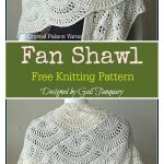 Fan Shawl Free Knitting Pattern