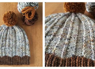 Feathered Hat Free Knitting Pattern