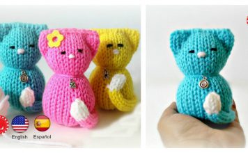 How to Loom Knitting Kitty Cat Amigurumi