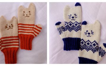Kitten Mittens Free Knitting Pattern