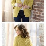 Mitered Jacket Free Knitting Pattern