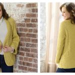 Mitered Jacket Free Knitting Pattern