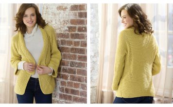 Mitered Jacket Free Knitting Pattern