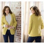 Mitered Jacket Free Knitting Pattern