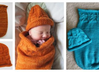 Owlie Cocoon and Hat Free Knitting Pattern