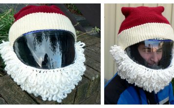 Santa Helmet Free Knitting Pattern