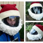 Santa Helmet Free Knitting Pattern