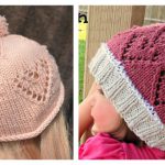 Baby Heart Hat Free Knitting Pattern