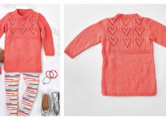 Child's Heart Yoke Tunic Free Knitting Pattern