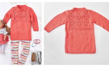 Child's Heart Yoke Tunic Free Knitting Pattern
