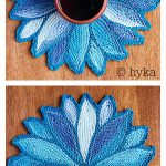 Water Lily Coaster Free Knitting Pattern