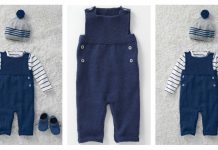 Baby Dungarees Free Knitting Pattern