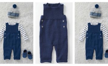 Baby Dungarees Free Knitting Pattern