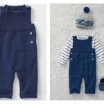 Baby Dungarees Free Knitting Pattern