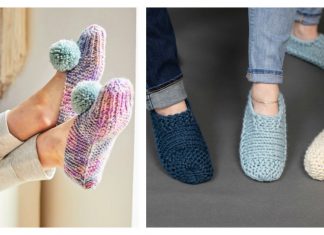 Easy Slippers Free Knitting Pattern