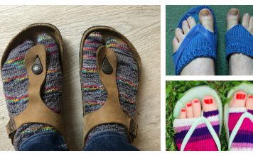 Flip Flop Socks FREE Knitting Pattern