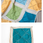 Lace Block Blanket Free Knitting Pattern