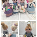 Miss Tilly Tidy Doll Pincushion Knitting Pattern
