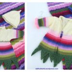 Pea Flower Fairy Baby Jacket Free Knitting Pattern