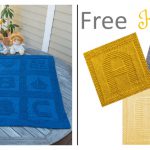 Alphabet Afghan Baby Blanket Free Knitting Pattern