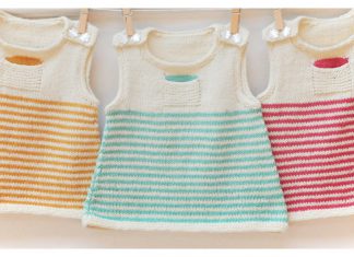 Baby Pinafore Dress Free Knitting Pattern