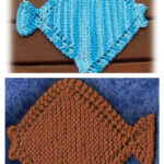 Bubbles the Fish Washcloth Free Knitting Pattern