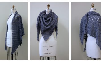 Diamond Lace Wrap Free Knitting Pattern