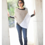Easy Catalunya Colorblock Poncho Free Knitting Pattern