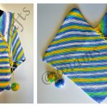 Easy Garter Stitch Poncho Free Knitting Pattern