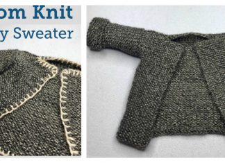 Loom Knit Baby Sweater Free Pattern and Video Tutorial